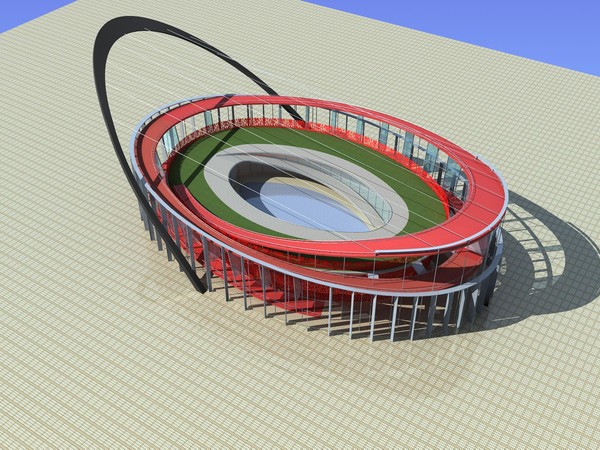soccer stadium 3d max - Grand Stadium 16 by papandenis